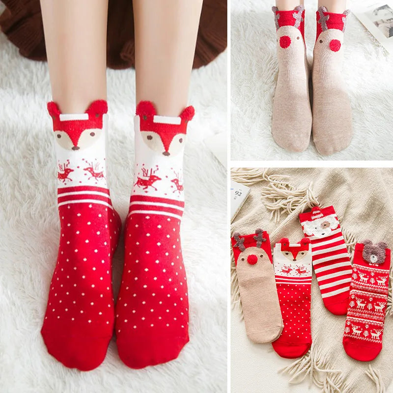 Cotton Christmas Socks Christmas Decoration For Home Christmas Ornament Xmas Gifts Navidad Natal 2022 Decor Socks New Year 2023