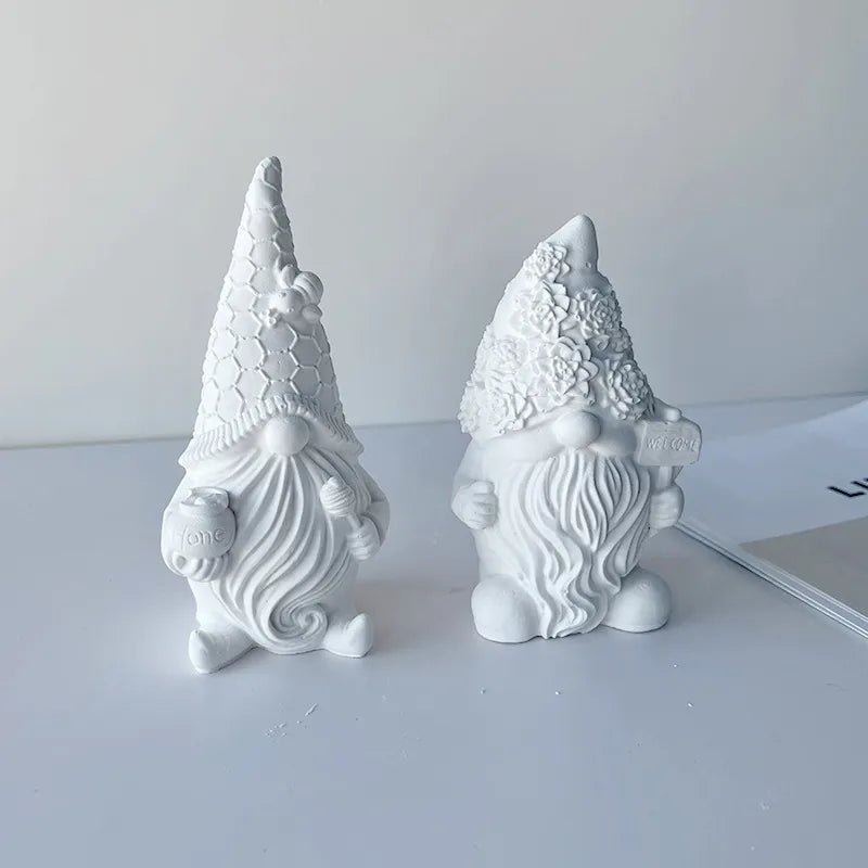 Christmas Ornament Silicone Candle Mold DIY Faceless Santa Claus Making Plaster Epoxy Resin Candle Molds Home Decor Craft Gifes
